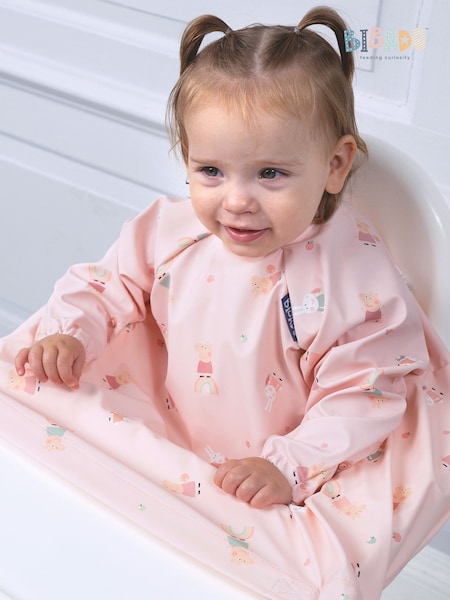 Bibado Pink Coverall Weaning Bib - Peppa Pig (F11259) | £20