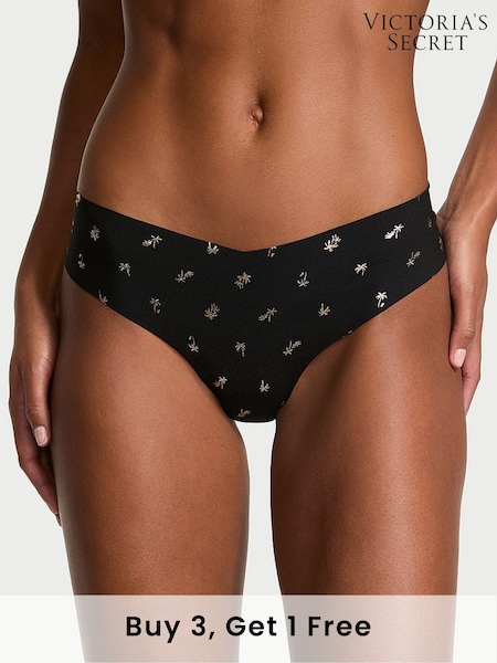 Victoria's Secret Black Palm Thong Knickers (F11277) | £9