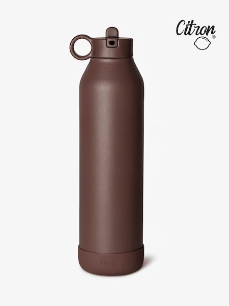 Citron Plum Stainless Steel Water Bottle with Bumper (F11345) | £30