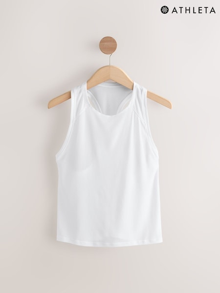 Athleta White With Ease Muscle Tank (F11411) | £25