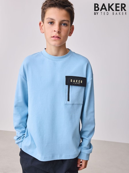 Baker by Ted Baker Heavyweight Long Sleeve Pocket T-Shirt (F11488) | £18 - £24