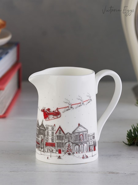 Victoria Eggs Red Santa's Sleigh 1/4 Pint Jug (F11510) | £33