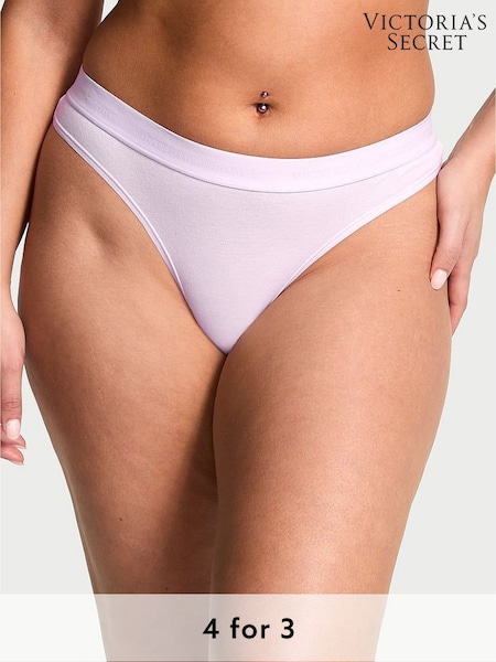 Victoria's Secret Delicate Violet Purple Thong Knickers (F11550) | £9