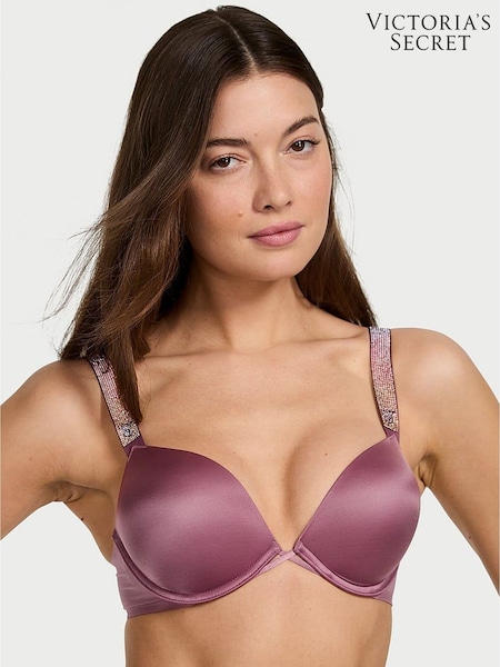 Victoria's Secret Purple Vapor Ombre Add 2 Cups Push Up Bombshell Shine Strap Bra (F11551) | £59