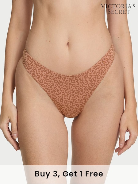 Victoria's Secret Leopard Nude Thong Knickers (F11552) | £9