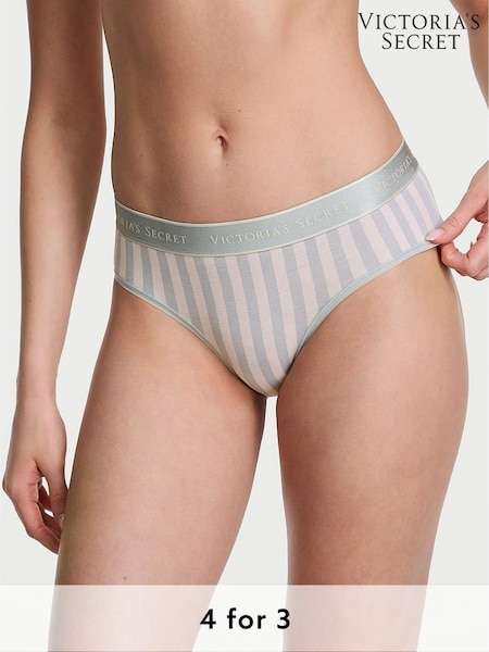Victoria's Secret Grey Fog Stripe Hipster Knickers (F11558) | £9