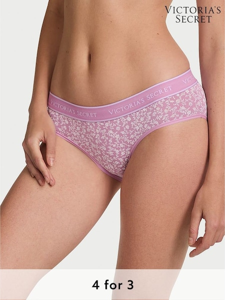 Victoria's Secret Scattered Floral Purple Hipster Knickers (F11560) | £9