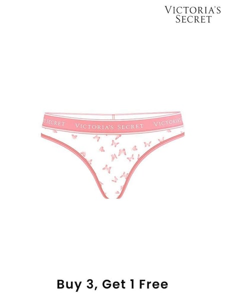 Victoria's Secret Rose Pink Butterflies Thong Knickers (F11561) | £9