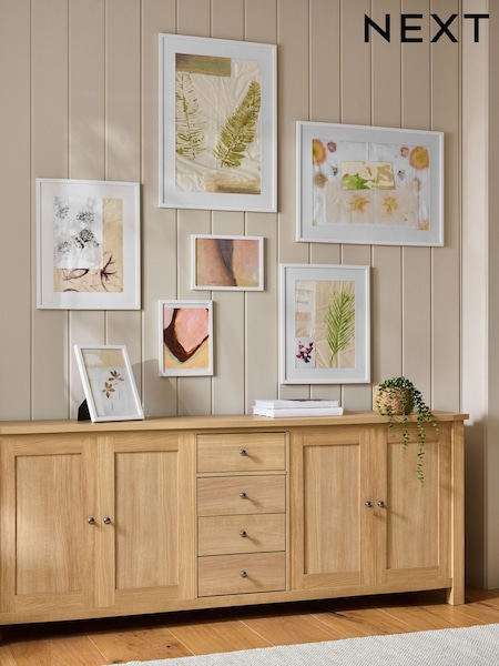 7 Piece White Hadley Mixed Poster Frames (F11586) | £105