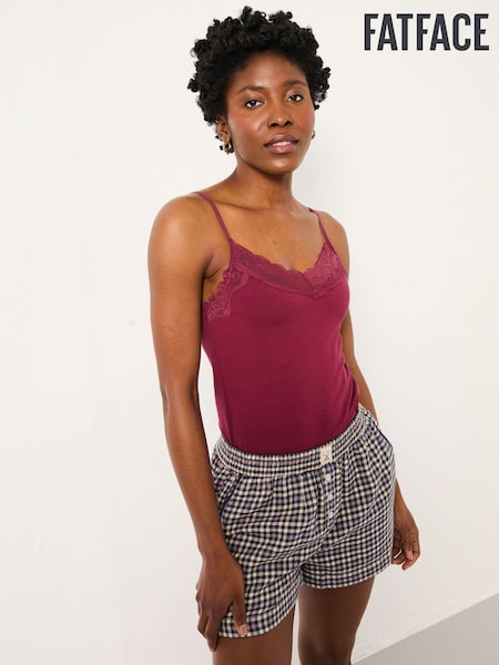 FatFace Burgundy Red Lace Vest (F11641) | £15