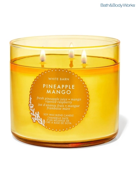 Bath & Body Works Pineapple Mango 3 Wick 3-Wick Candle 14.5 oz / 411 g (F11729) | £29.50