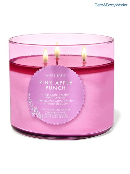 Bath & Body Works Pink Apple Punch 3 Wick 3-Wick Candle 14.5 oz / 411 g (F11741) | £29.50