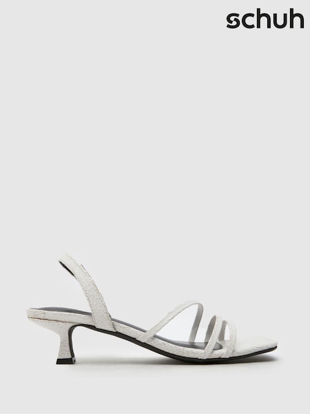 Schuh Green Steele Strappy Kitten Sandals (F11768) | £30
