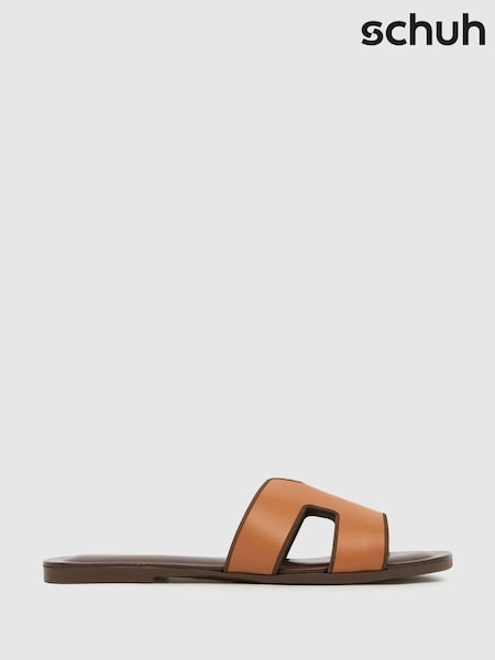 Schuh Tandra Leather Mule Sandals (F11782) | £35