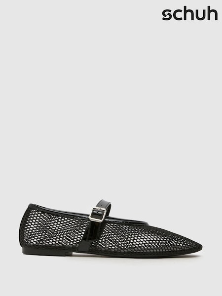 Schuh Black Larra Mesh Ballerinas (F11796) | £28