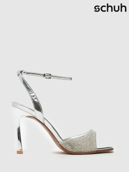 Schuh Silver Sariah Heeled Sandals (F11816) | £38