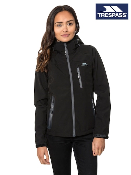 Trespass Female Bela Ii Softshell Black Jacket (F12121) | £63