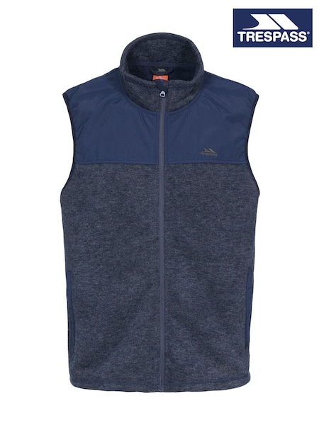 Trespass Male Blue Leafminer Fleece Gilet (F12125) | £28