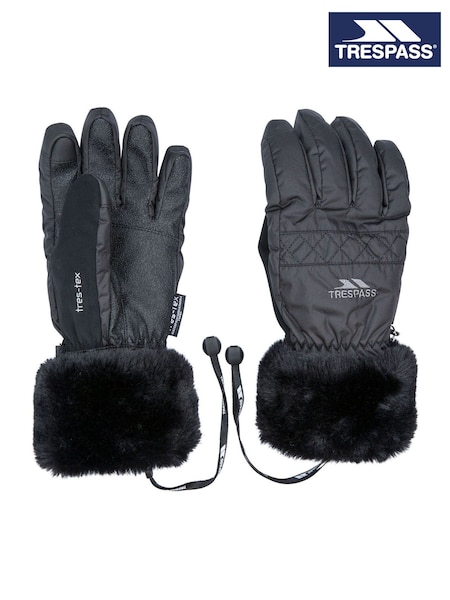 Trespass Female Yanki Black Gloves (F12127) | £23