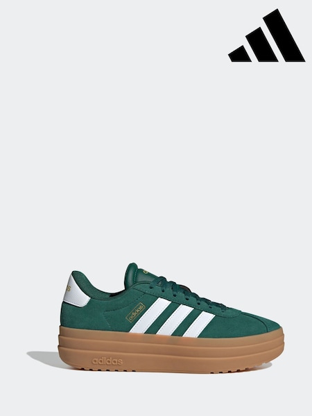adidas Green Vl Court Bold Trainers (F12221) | £0
