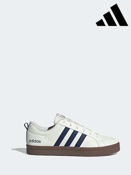 adidas White/Chrome VS Pace Trainers (F12223) | £45