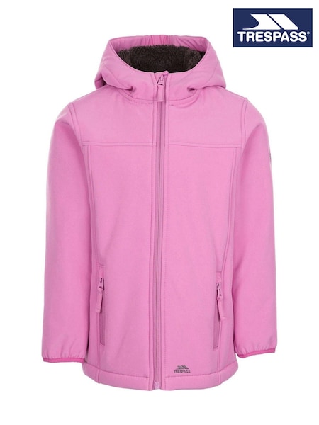 Trespass Kids Pink Kristen Softshell Jacket (F12428) | £32