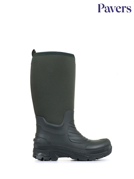 Pavers Green Wellington Boots (F12446) | £45