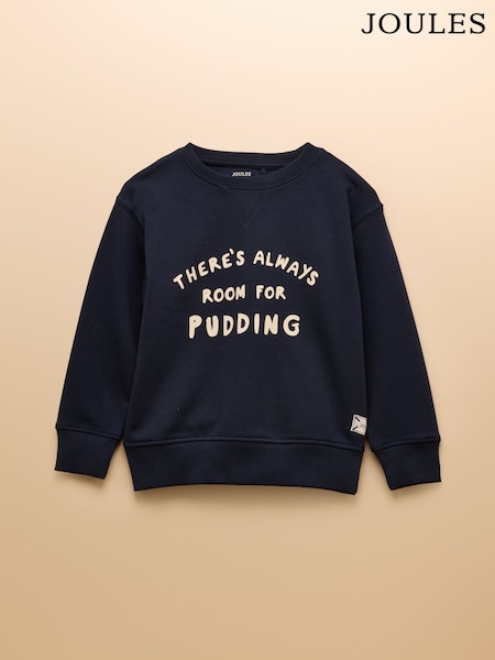 Joules Kids' Sundaze Navy Blue Crew Neck Sweatshirt (F12458) | £16 - £18