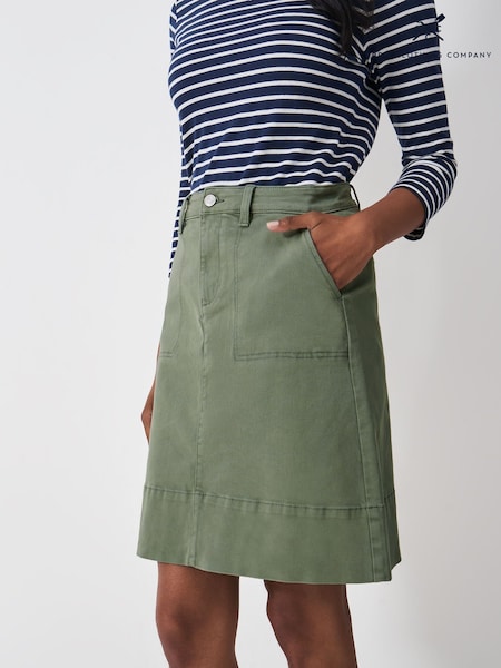 Crew Clothing Green Analee Denim Skirt (F12514) | £49
