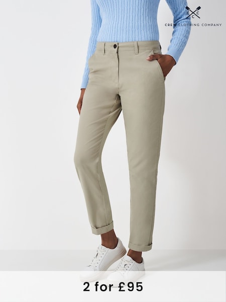 Crew Clothing Natural Salcombe Chino Trousers (F12547) | £49