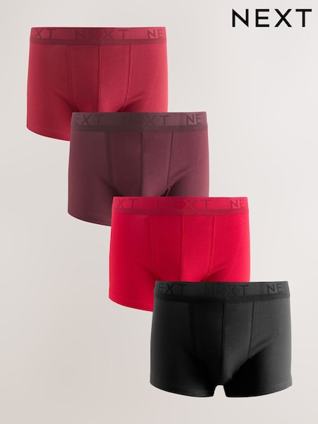 Red Hipster Boxers 4 Pack (F13030) | £29