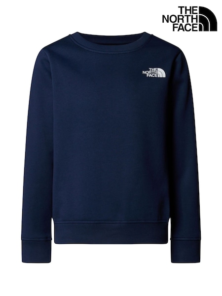 The North Face Blue Teen Box Regular Crew Sweatshirt (F13085) | £40