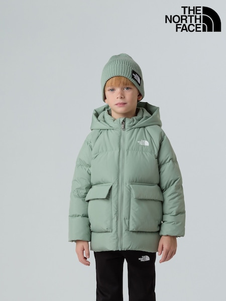 The North Face Green Down Fleece Lined Insulated Parka Jacket (F13126) | £90