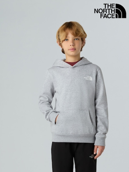 The North Face Grey Simple Dome Teen Hoodie (F13152) | £40