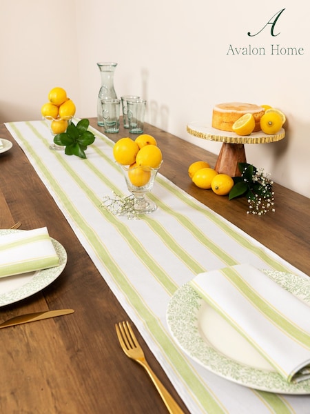 Avalon Home Multi Ticking Stripe Table Runner (F13417) | £36