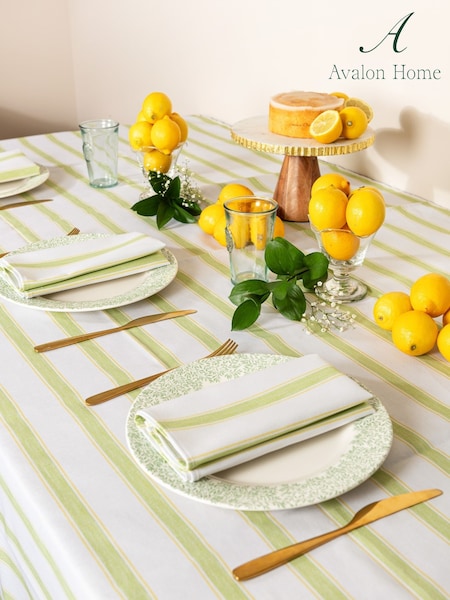 Avalon Home Multi Ticking Stripe Tablecloth (F13443) | £84