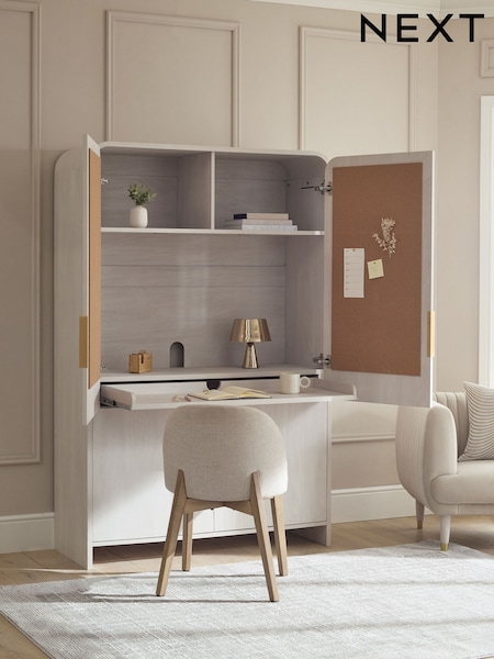 Light Natural Mia Hideaway Desk (F13517) | £725