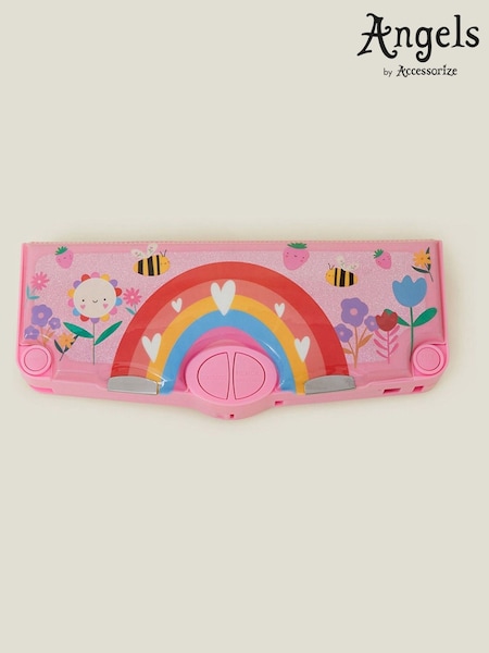 Angels By Accessorize Pink Girls Rainbow Pop-Out Pencil Case (F13633) | £13