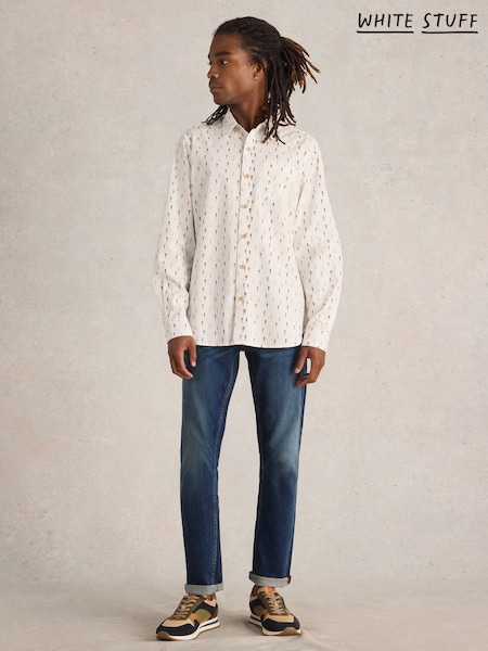 White Stuff White Cycling Printed Shirt (F13839) | £55