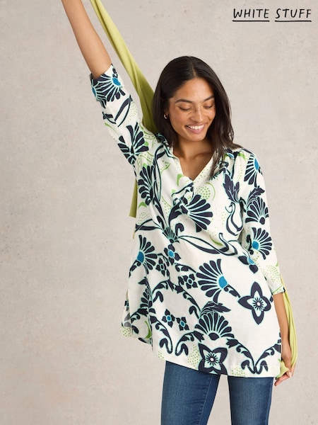 White Stuff White Blake 100% Linen Tunic (F13855) | £75