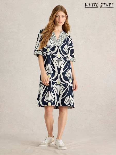 White Stuff Blue Ash 100% Linen Dress (F13869) | £79