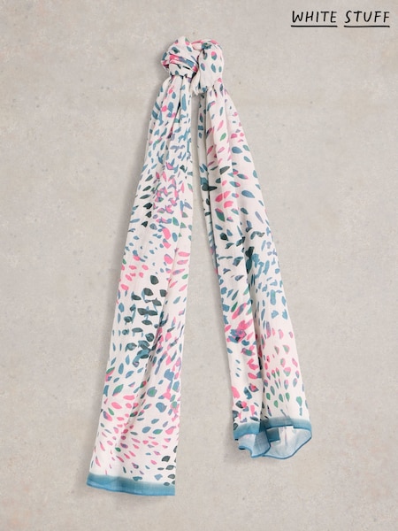 White Stuff White Firework Print Scarf (F13870) | £25