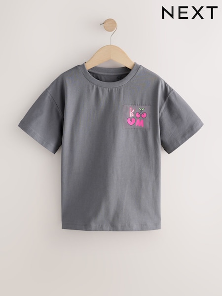 Charcoal Grey Graphic T-Shirt (3-16yrs) (F13913) | £15 - £20