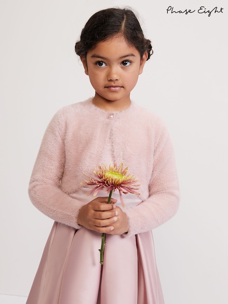 Phase Eight Pink Giselle Antique Rose Fluffy Cover-Up (F14007) | £35