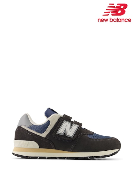 New Balance Black Boys 574 Trainers (F14091) | £55