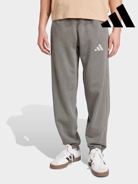 adidas Grey Loose ALL SZN French Terry Washed Joggers (F14143) | £50