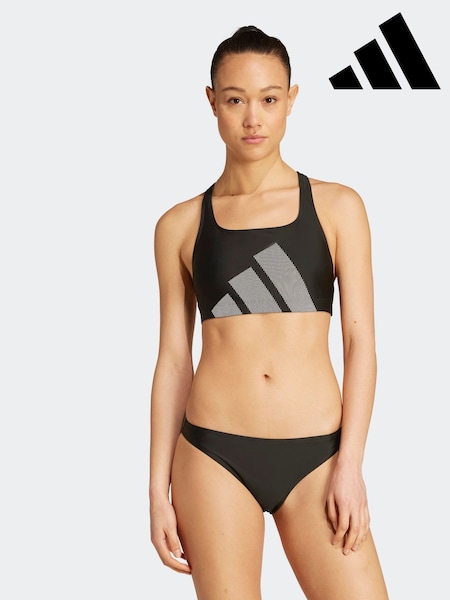adidas Black Big Bar C Back Bikini (F14179) | £38