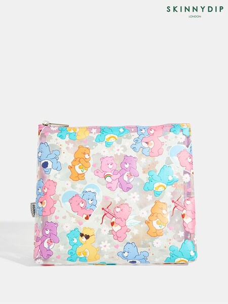 Skinnydip x Care Bears Pink Glitter Wash Bag (F14189) | £20