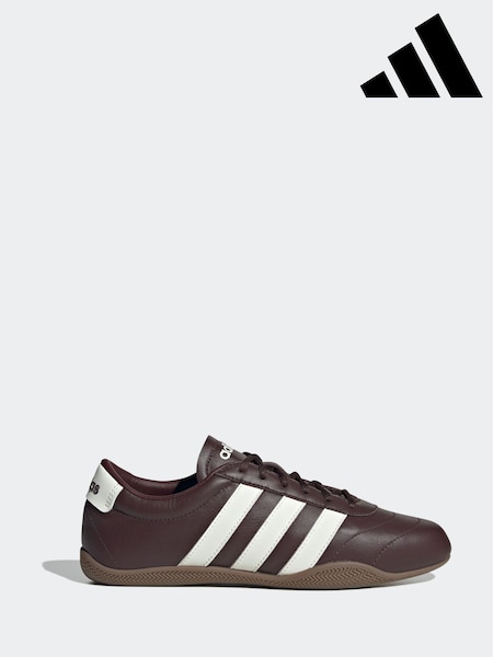 adidas Brown Light Grand Court Lo Trainers (F14250) | £65