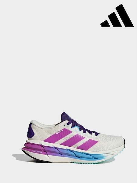 adidas White Adistar 4 Trainers (F14266) | £120